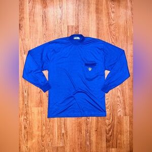 RARE women's vintage 80s puma sport mock neck long sleeve shirt M